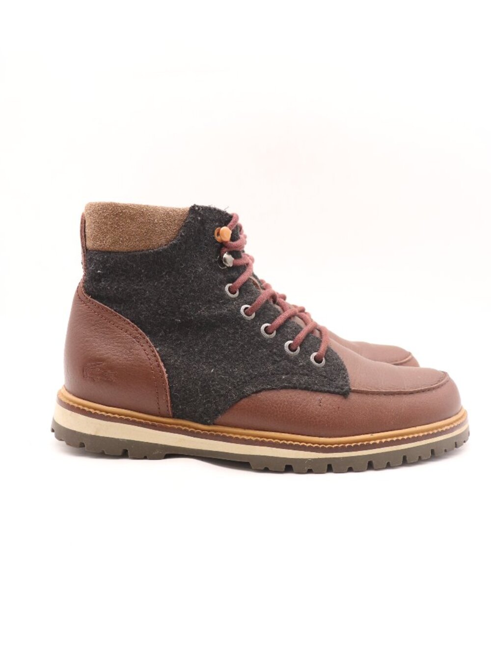 Lacoste Montbard 316 Boot Men's Size 7 Brown Leather Lace Up Boots